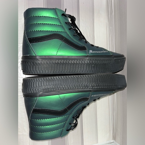 Vans Harry Potter Sk8-Hi Platform RB Womens Size 7.5 Morsmordre Dark Arts Green - Picture 5 of 8